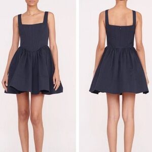 STAUD Landscape Dress in Navy